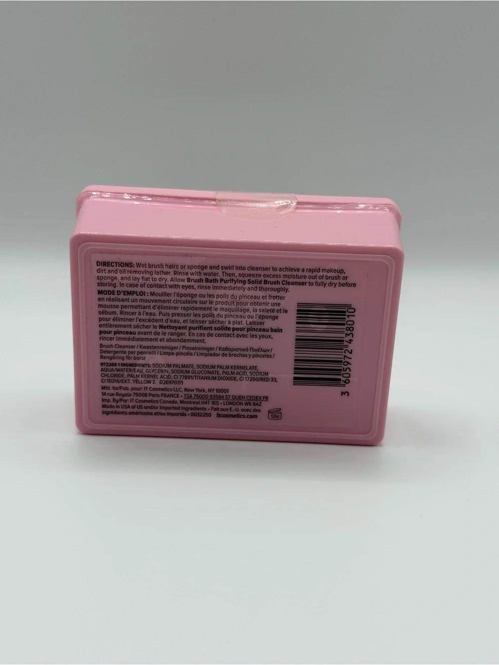 It Cosmetics Brush Bath Purifying Solid Makeup Brush Cleanser New Sealed 1oz